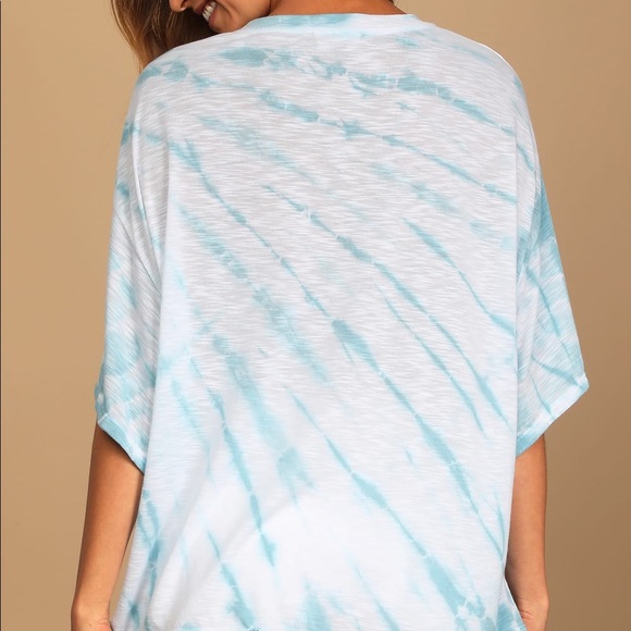 🦋Light Blue Tie-Dye Oversized Tee final price - Picture 4 of 4